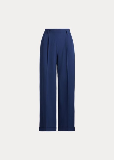 Women's Ralph Lauren Duval Stretch Wool Crepe Pants | 978561RPK